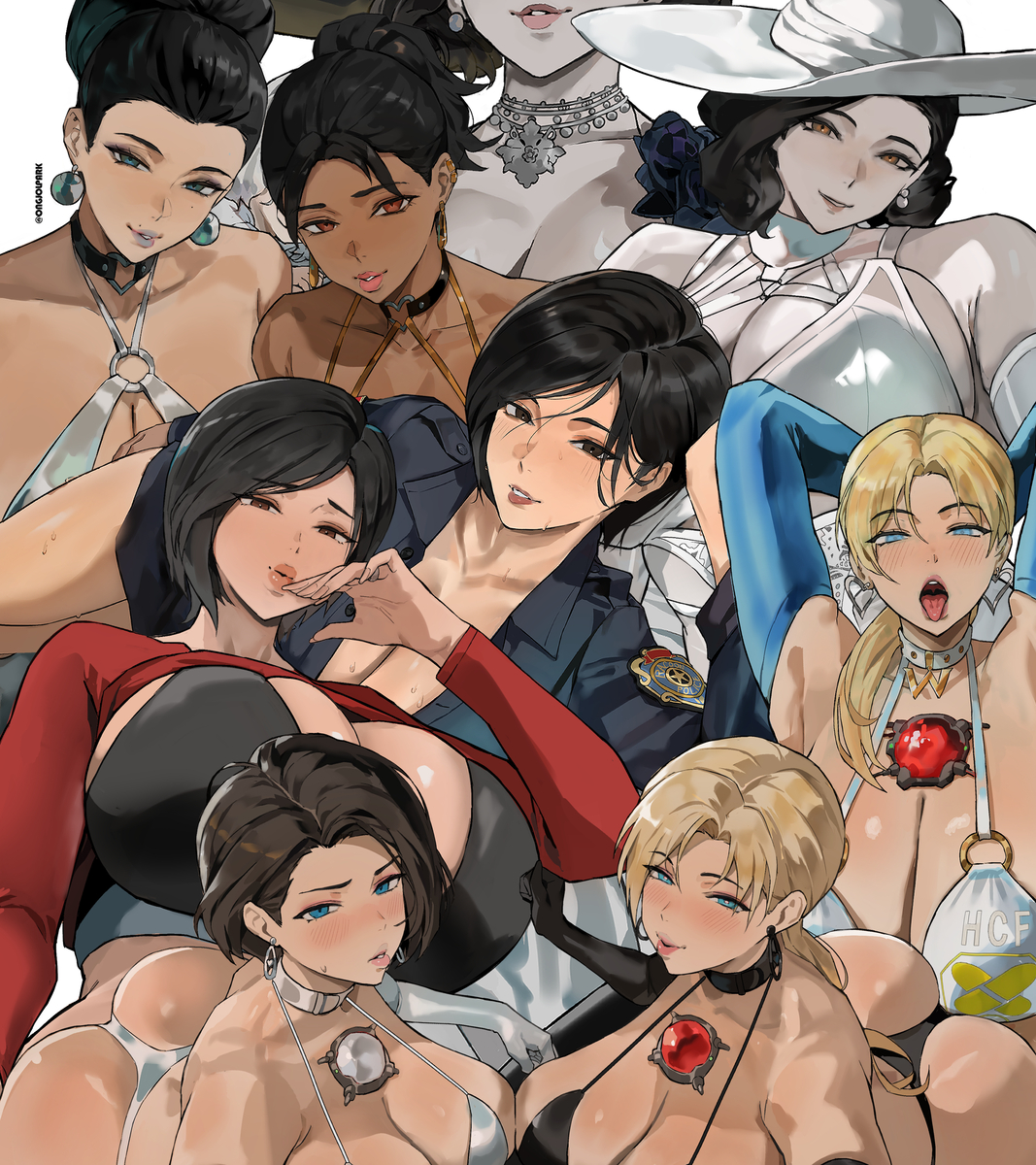 This is a pixiv picture whose title is Resident Evil.