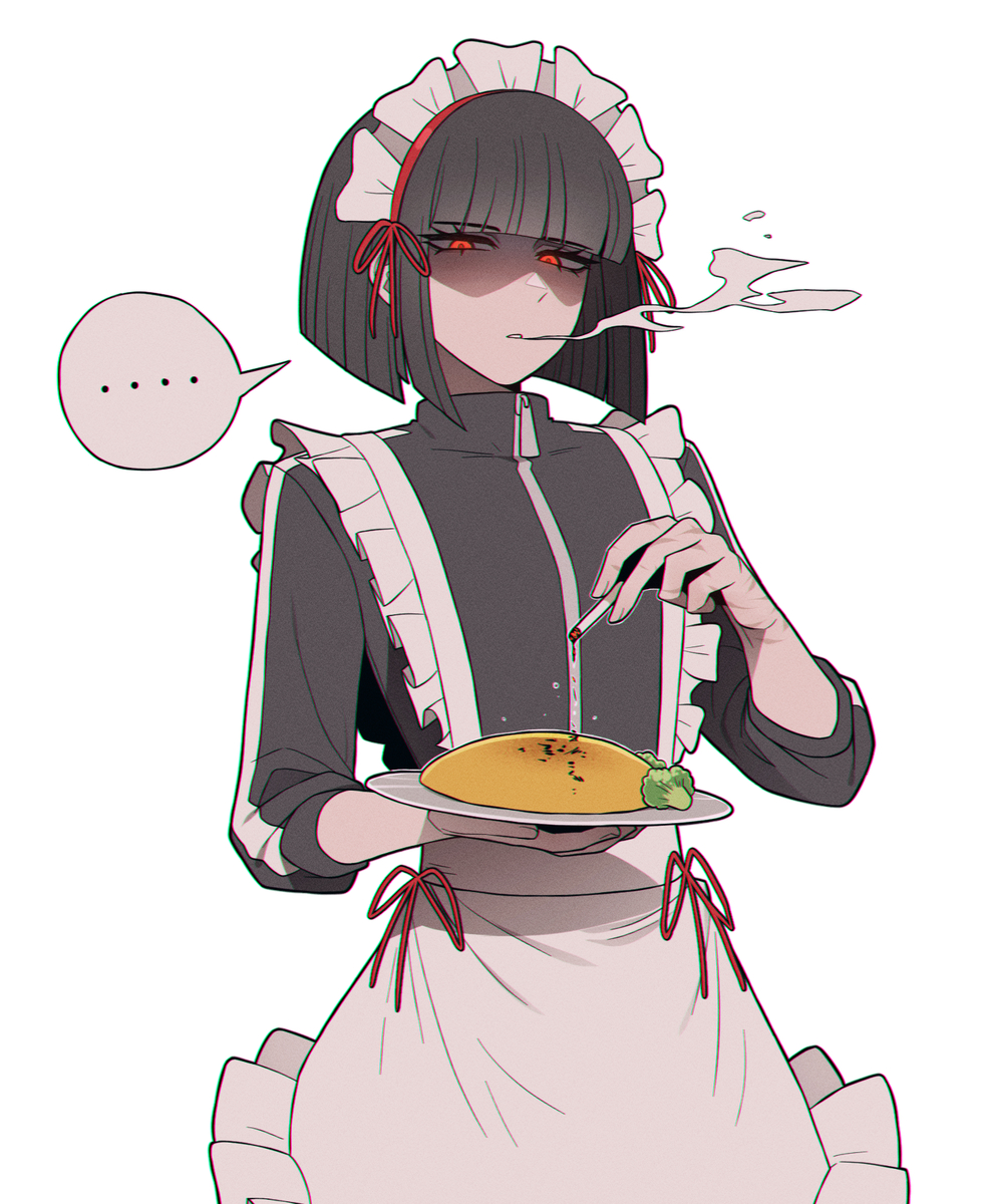 This is a pixiv picture whose title is 져지메이드 료슈.