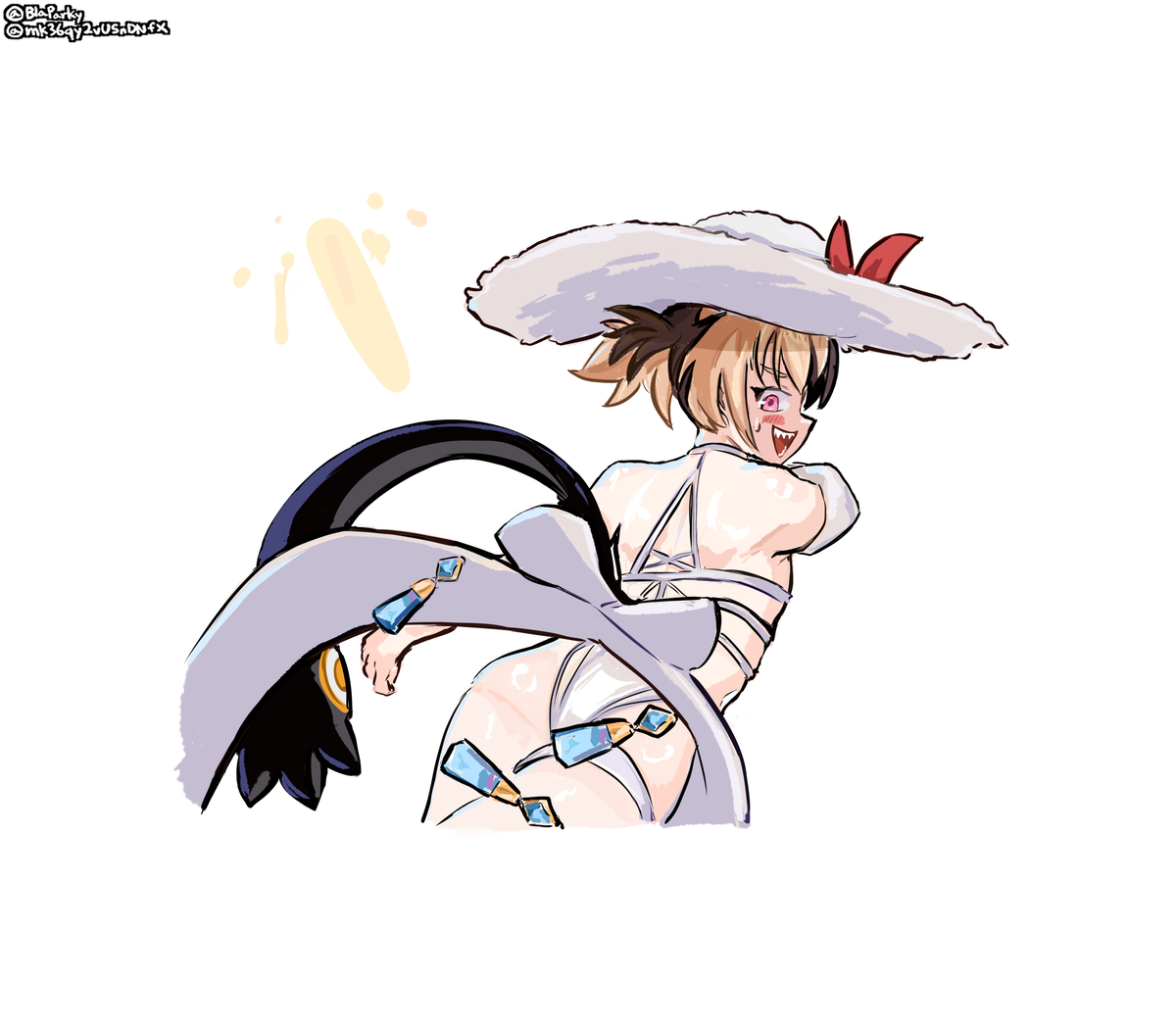 This is a pixiv picture whose title is Star Savior Swimsuit Gigi.