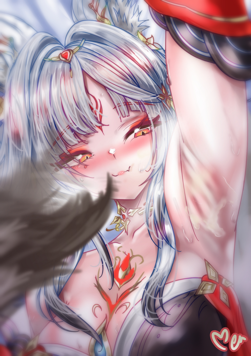 This is a pixiv picture whose title is 🦊.