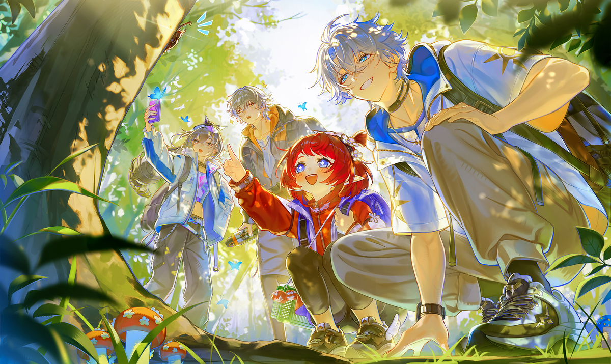 This is a pixiv picture whose title is 『崩壊スターレイル』夏の森林探検.
