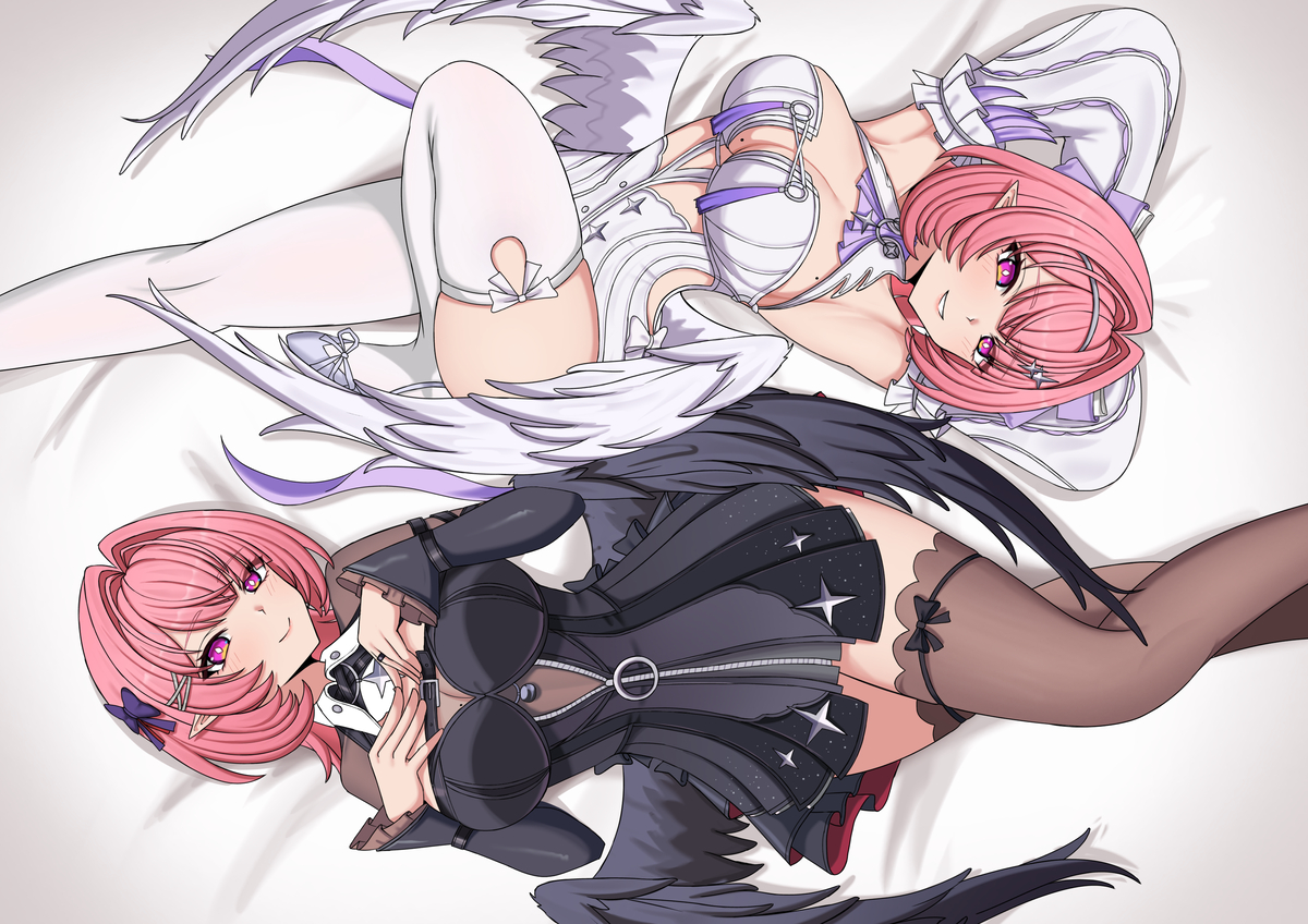 This is a pixiv picture whose title is Remielle💕💕.