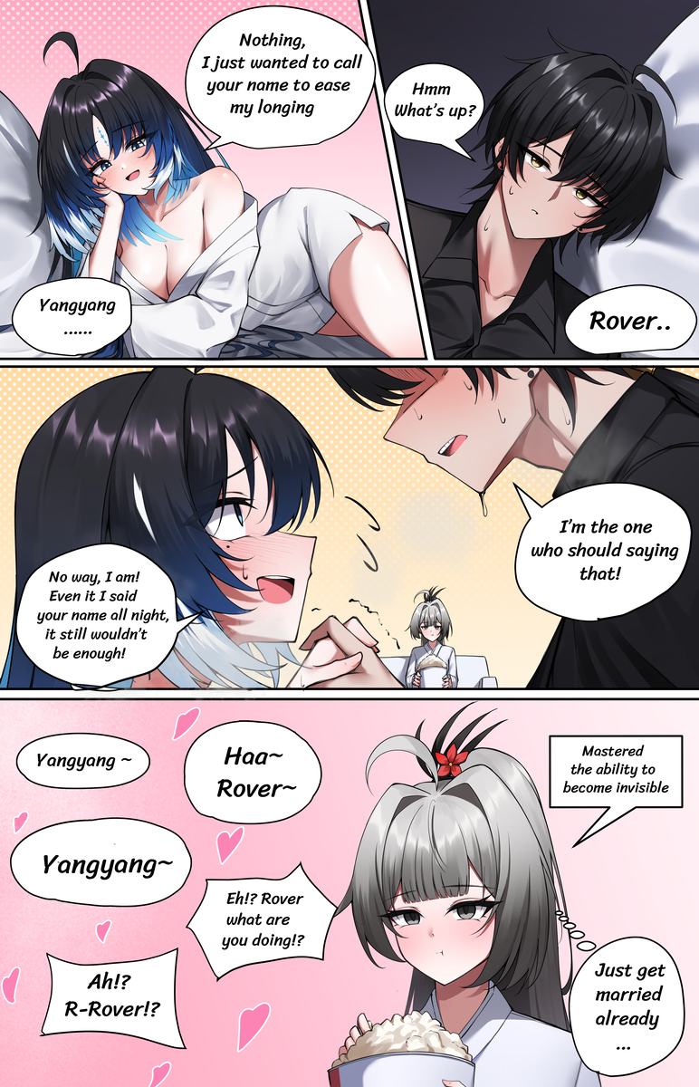 This is a pixiv picture whose title is Just get married already...