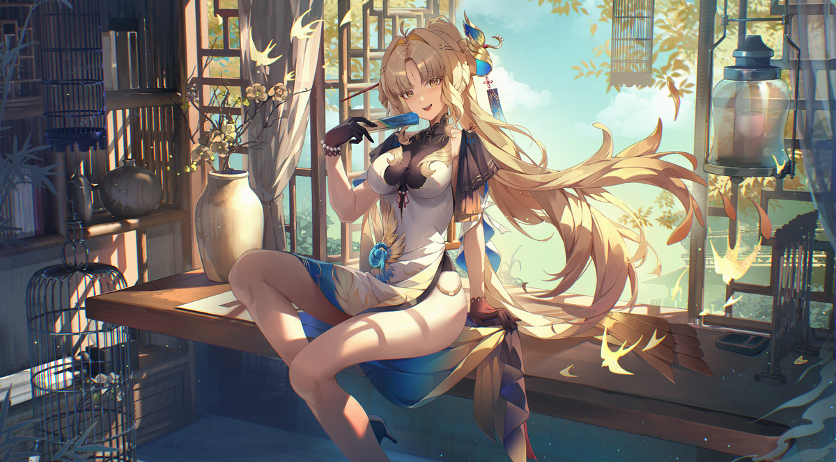 This is a pixiv picture whose title is 穗穗.