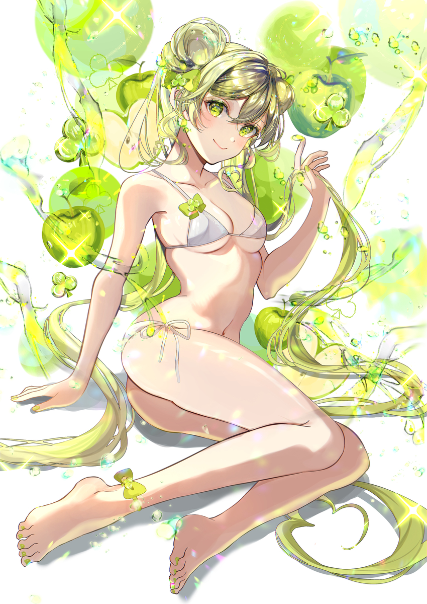 This is a pixiv picture whose title is Green apple🍏🤍𓂃 𓈒𓏸.