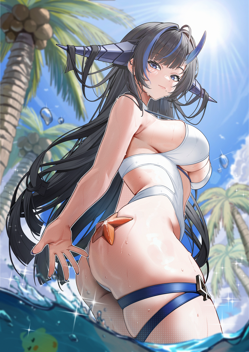 This is a pixiv picture whose title is 泳装云龙.