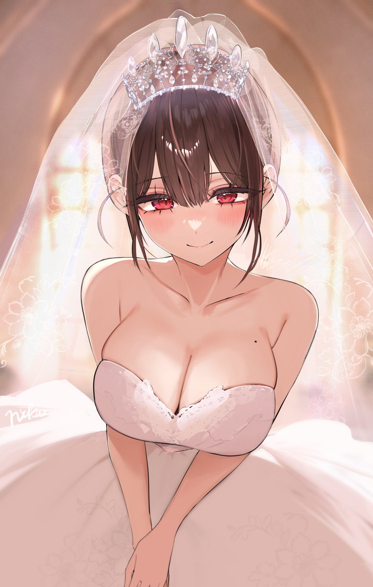 This is a pixiv picture whose title is 俺の嫁.