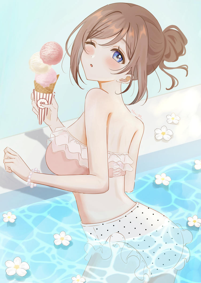 This is a pixiv picture whose title is 🍨.