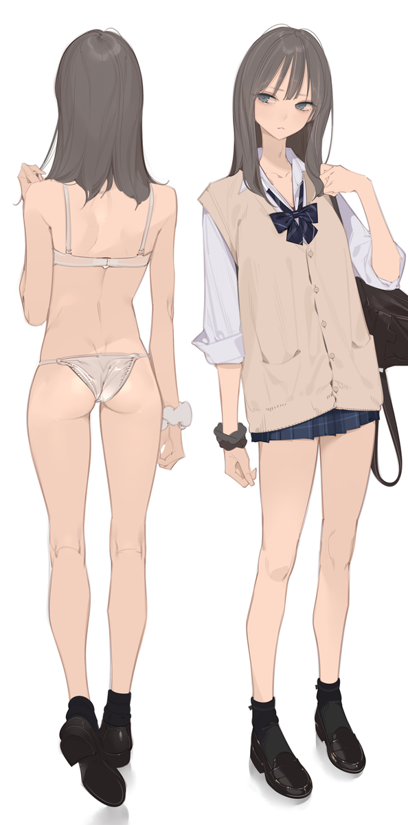 This is a pixiv picture whose title is ちょいギャルガール.