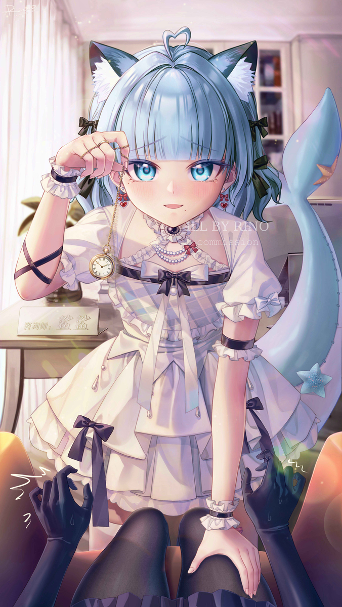 This is a pixiv picture whose title is 催眠師：鲨鲨.
