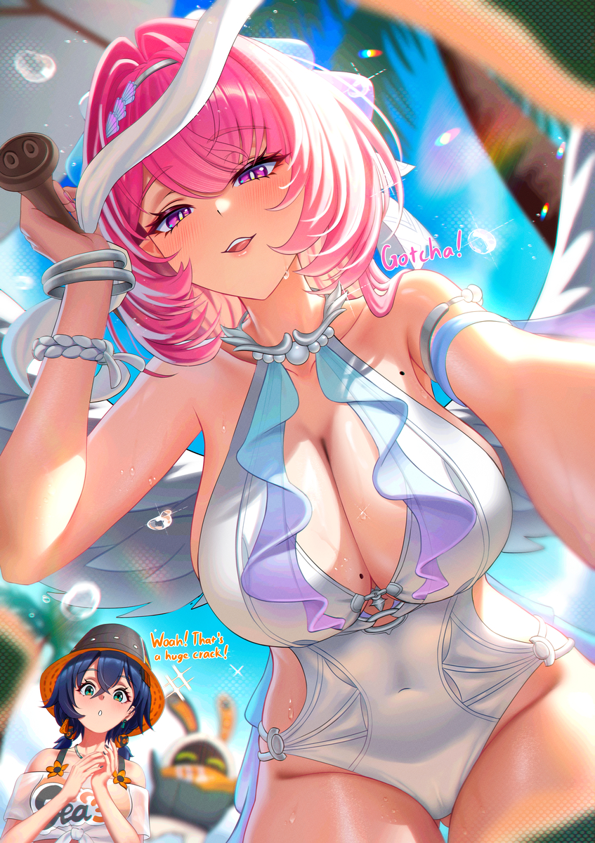 This is a pixiv picture whose title is Remielle Beach 2.