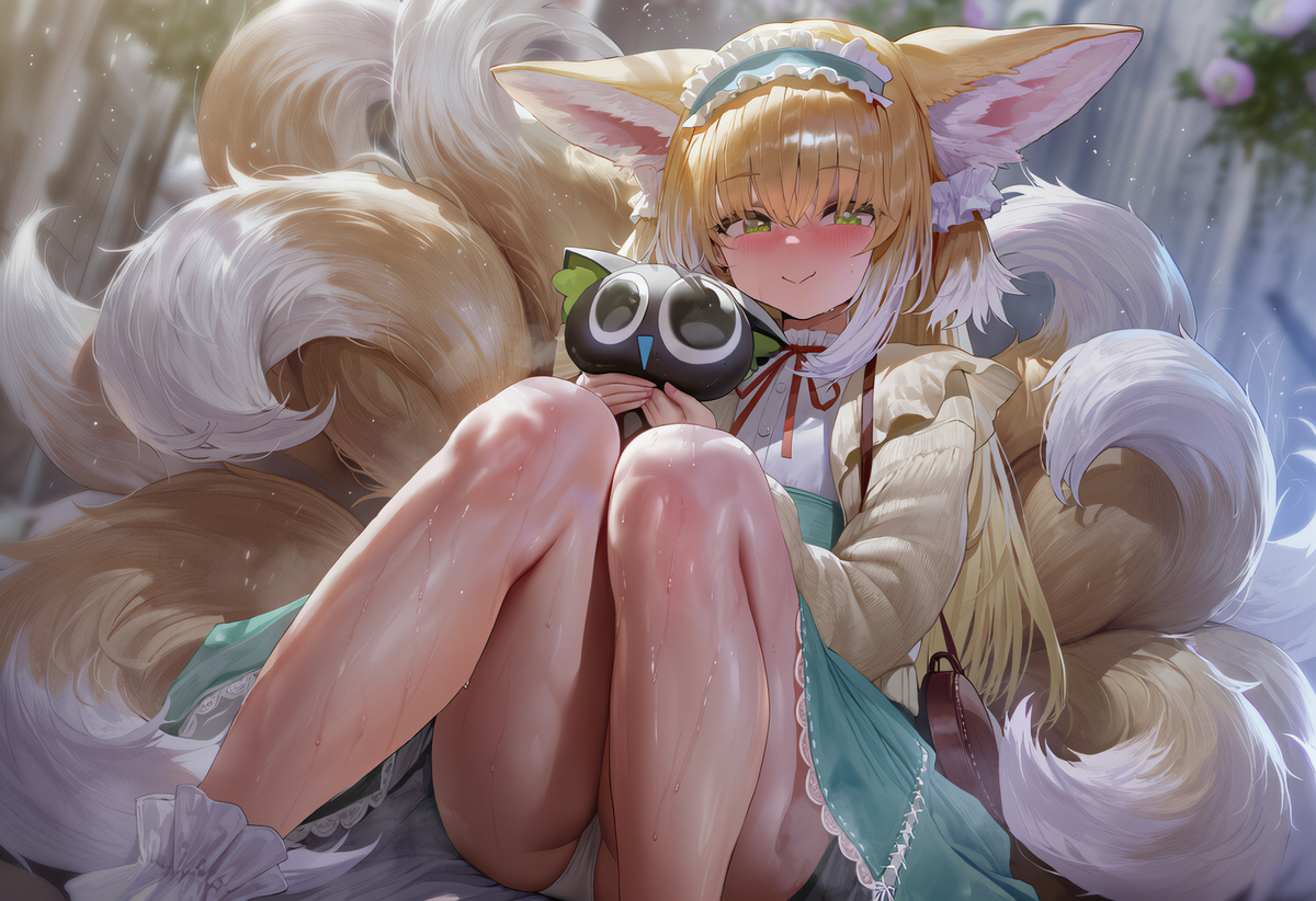 This is a pixiv picture whose title is 铃兰的千层套路.