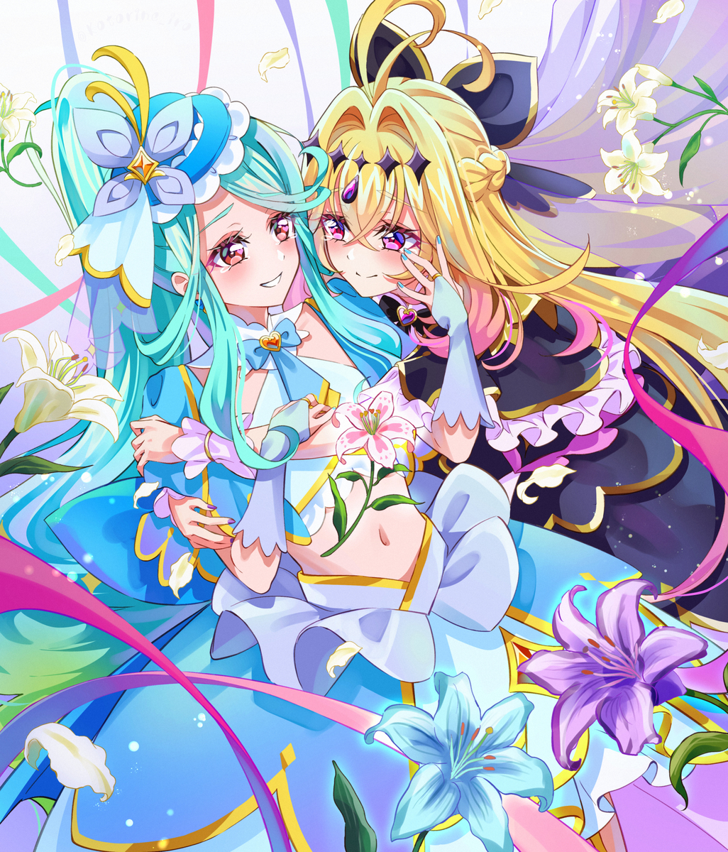 This is a pixiv picture whose title is 『 いつかこんな、笑顔の未来を 』.