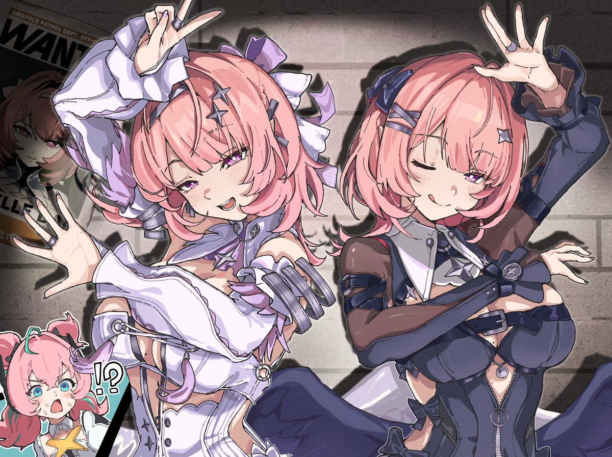 This is a pixiv picture whose title is 天使の必殺技　タイムトゥウィンク🤍.