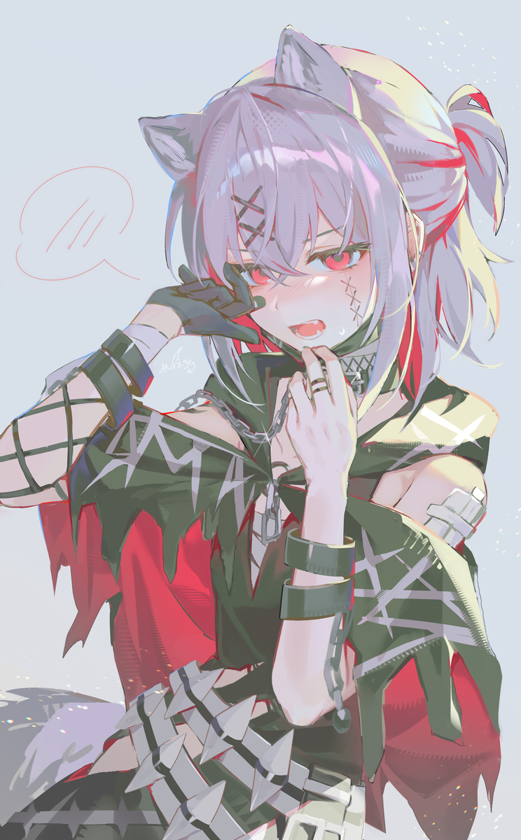 This is a pixiv picture whose title is アリサちゃん🔥🐺.