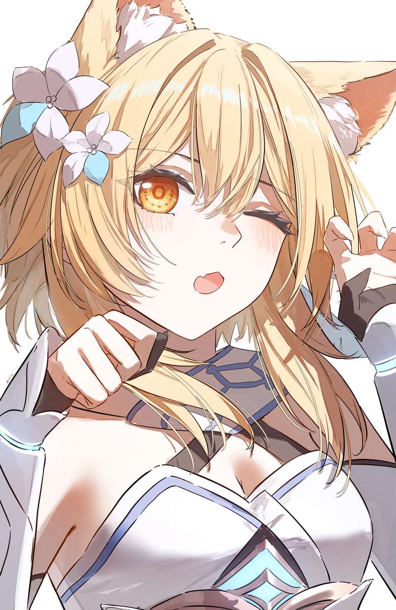 This is a pixiv picture whose title is 猫猫荧.