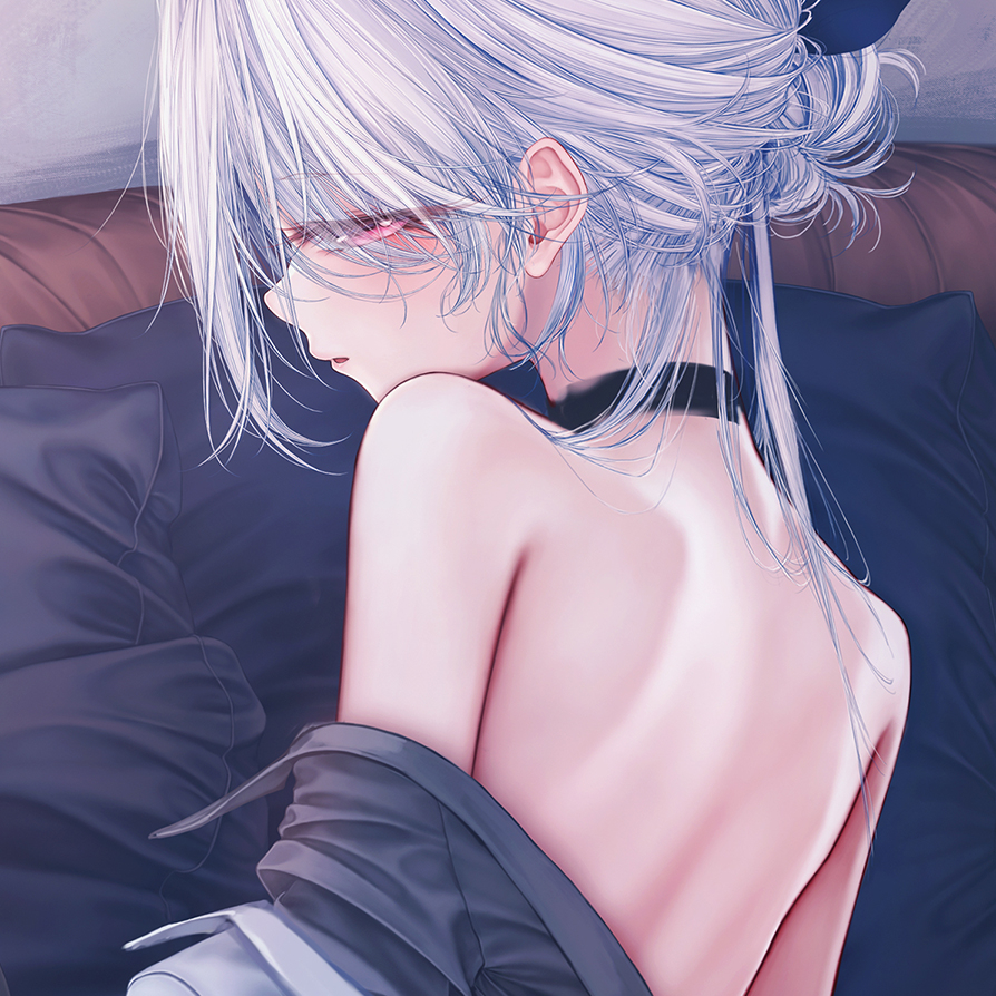 This is a pixiv picture whose title is [進捗]『悪い子に...お仕置き♡♡♡』.