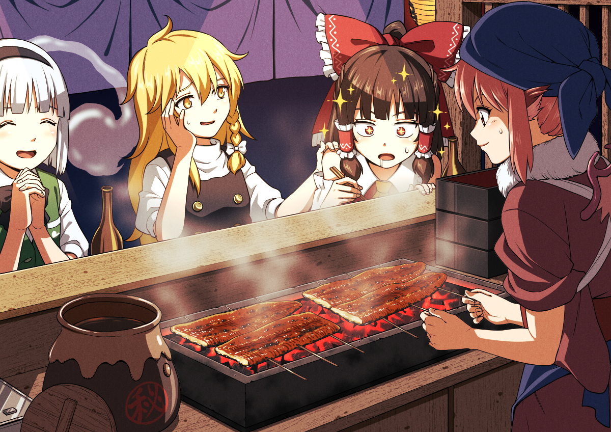 This is a pixiv picture whose title is 書き入れ時.