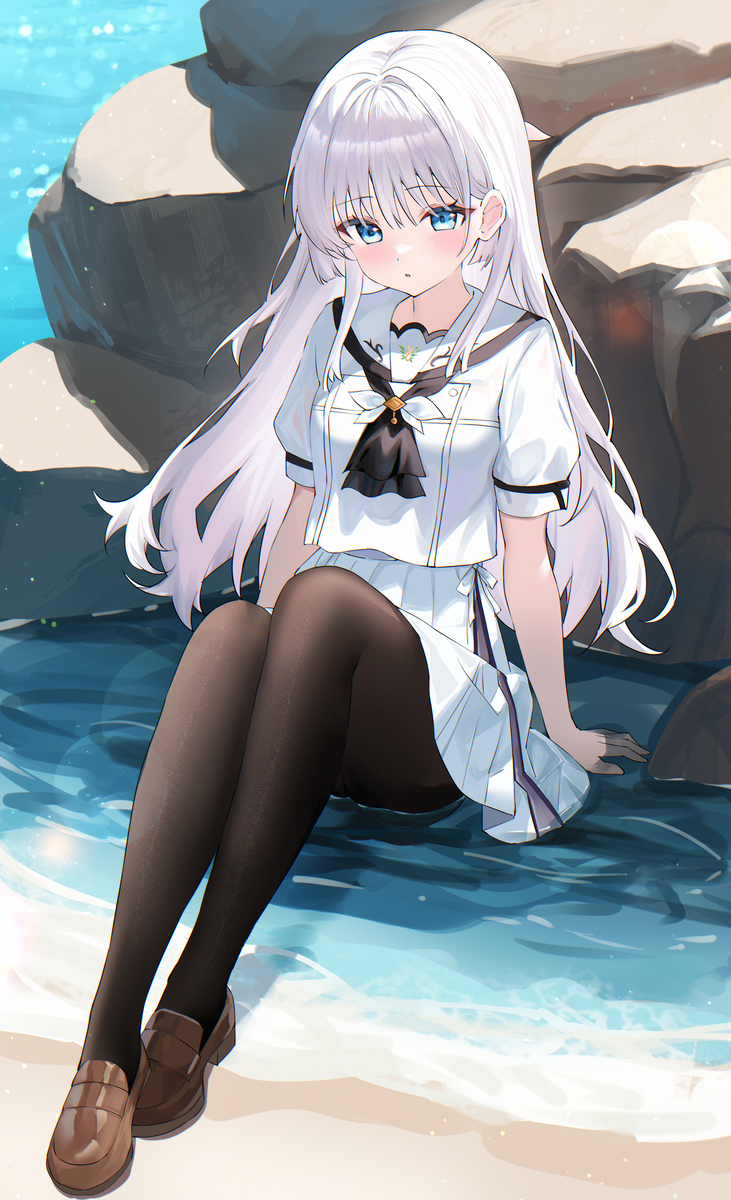 This is a pixiv picture whose title is しろは.