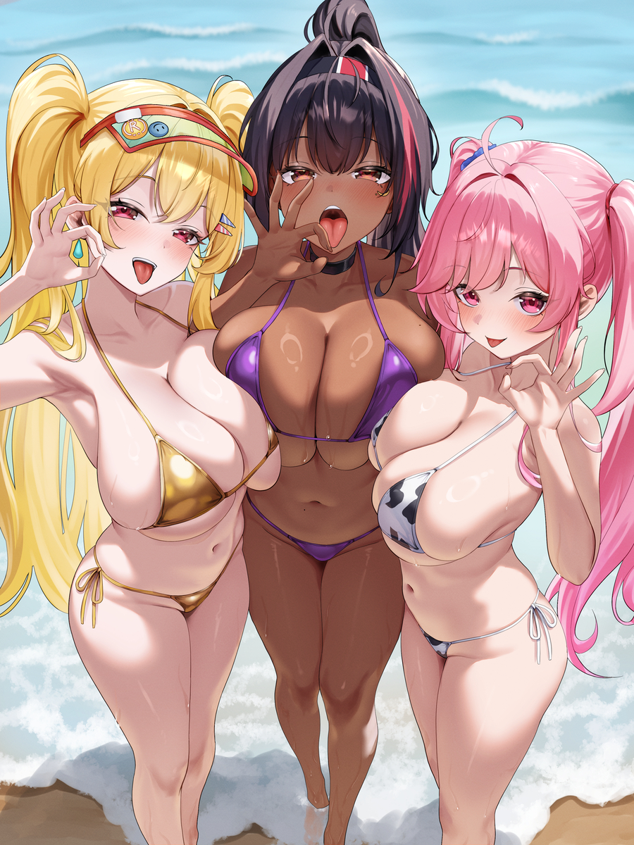 This is a pixiv picture whose title is On The Beach.