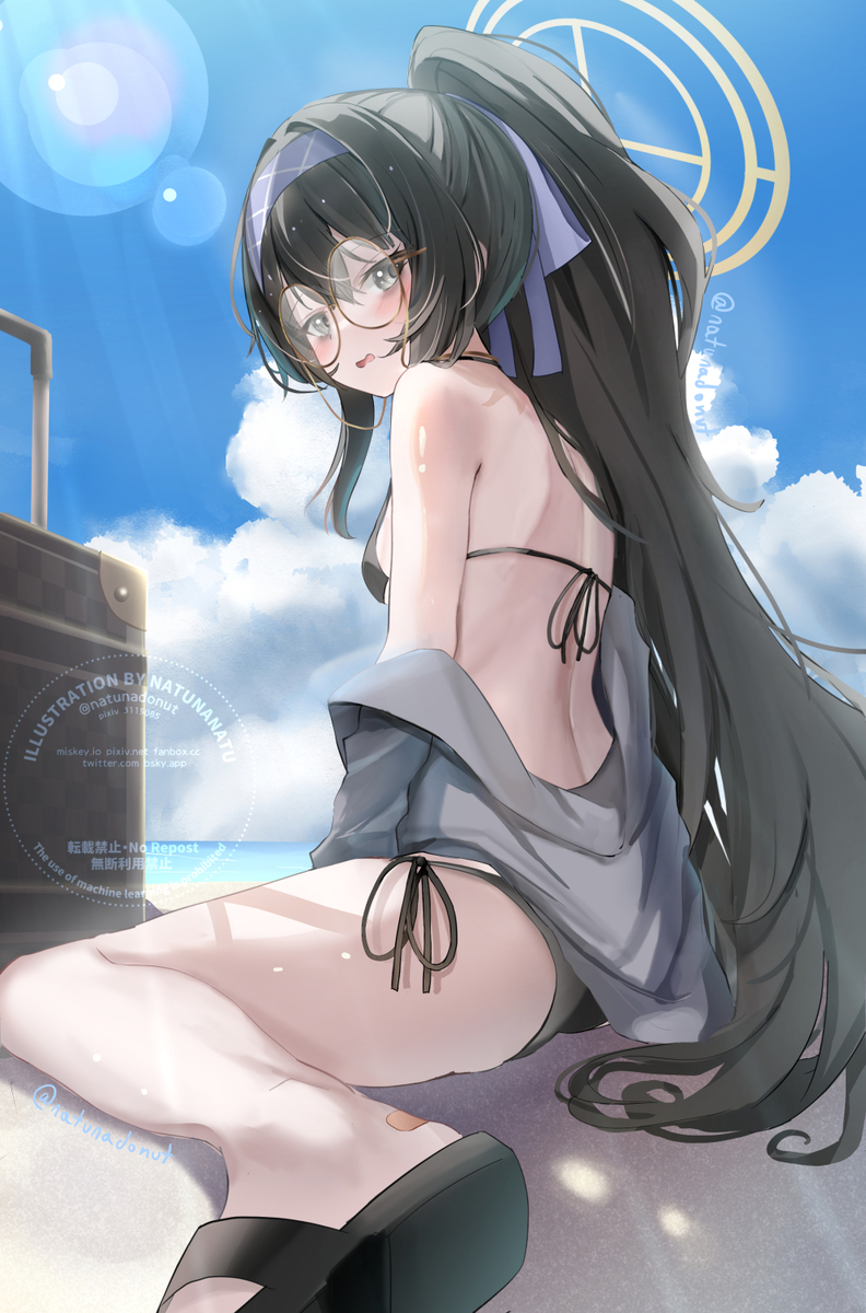 This is a pixiv picture whose title is 水着ウイ.