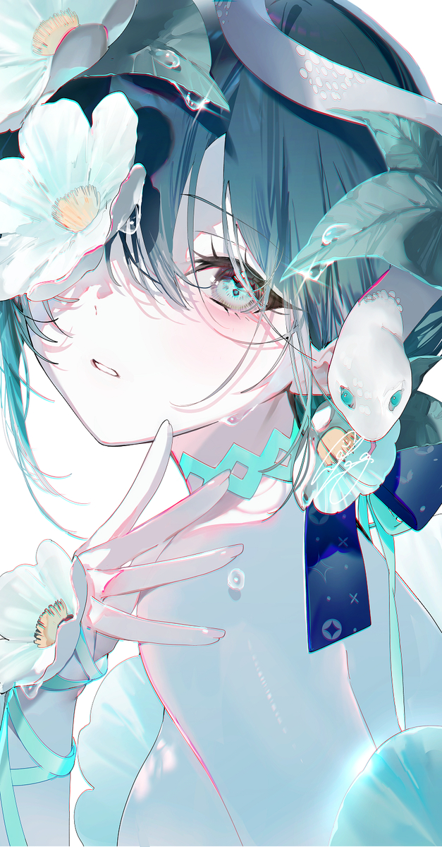 This is a pixiv picture whose title is the Year of the Snake.