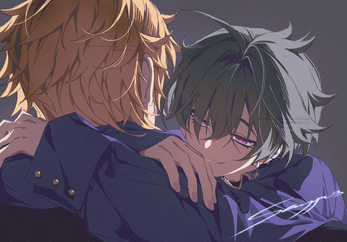 This is a pixiv picture whose title is 🖇️🖤.