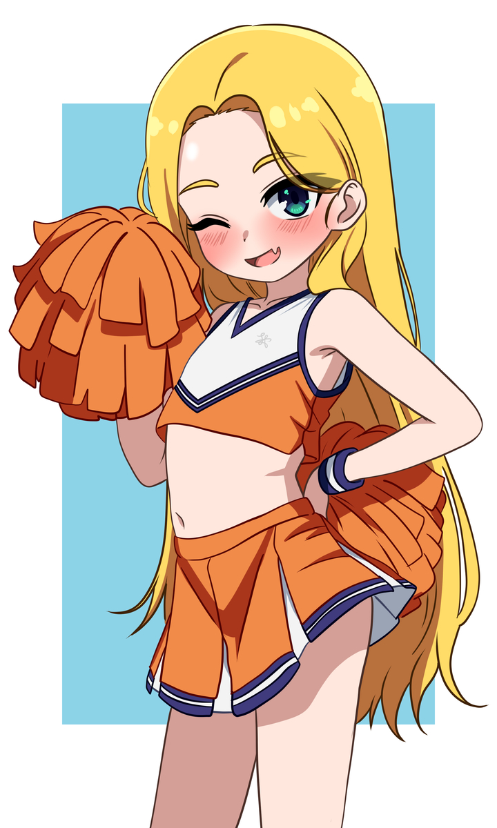 This is a pixiv picture whose title is Sasha (cheerleader).