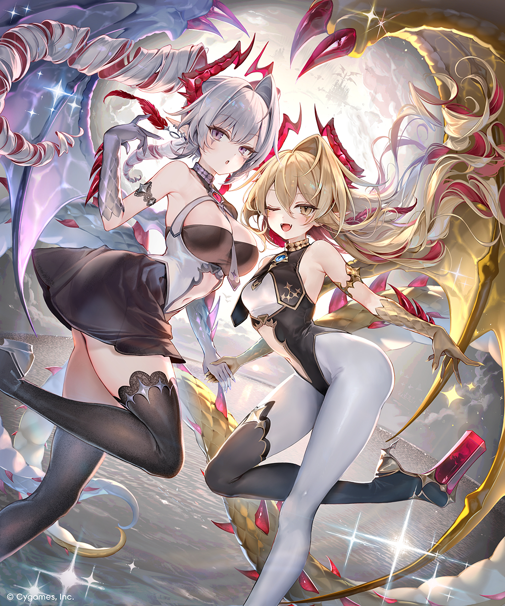 This is a pixiv picture whose title is 金銀絢爛・リュミオール＆アルジャンテ.