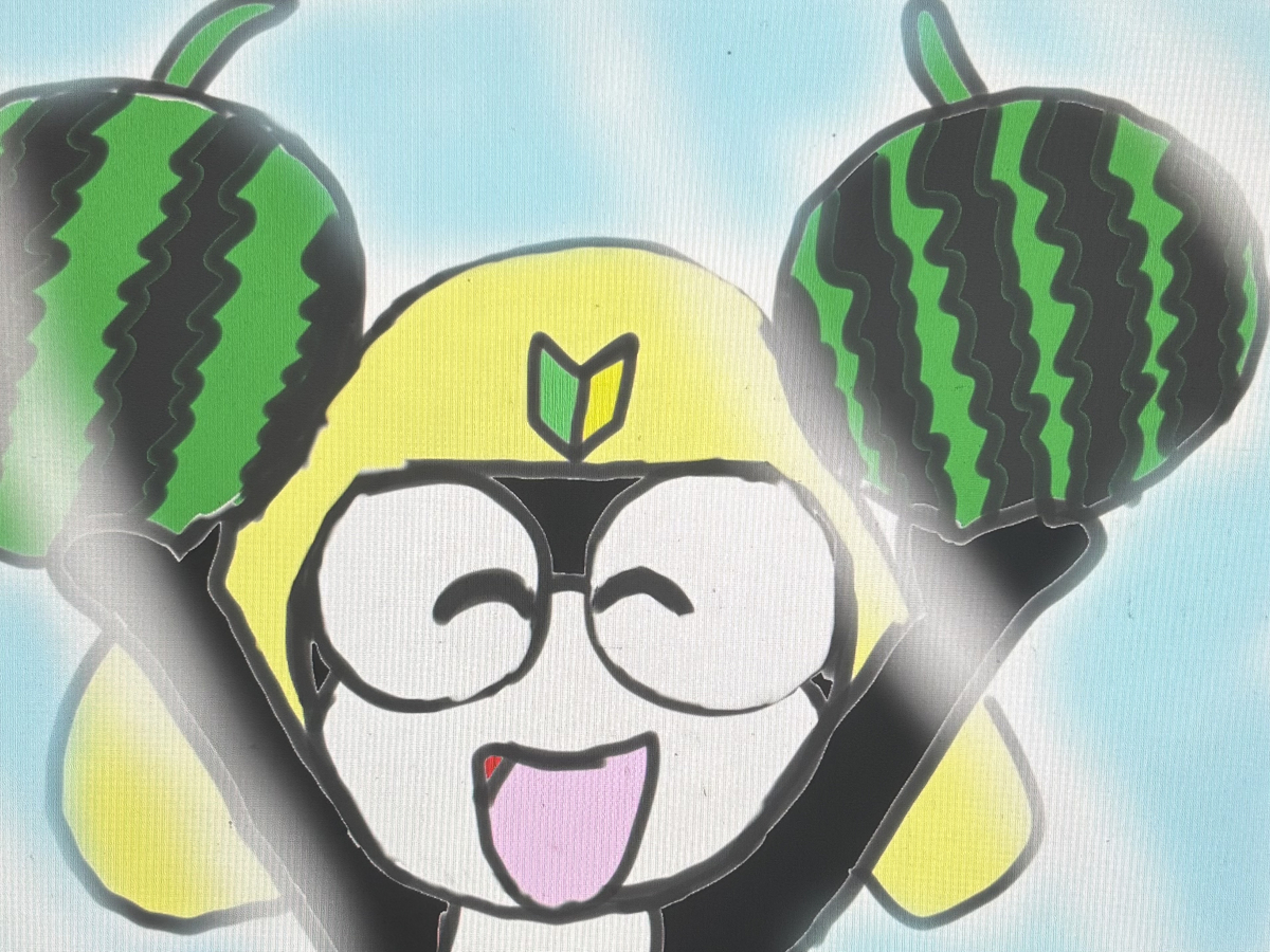 This is a pixiv picture whose title is タママとスイカ🍉.