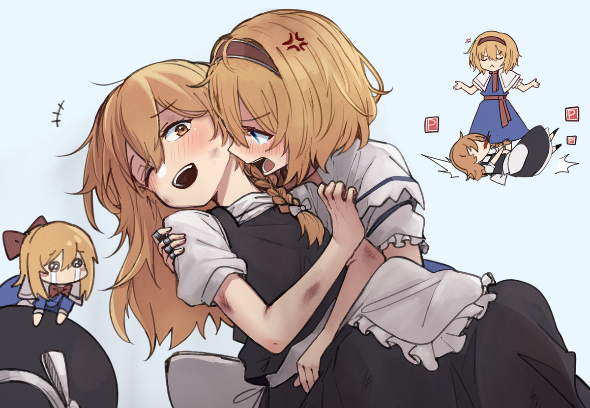 This is a pixiv picture whose title is 💢.