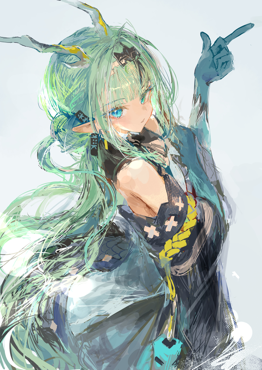 This is a pixiv picture whose title is Sui💚.