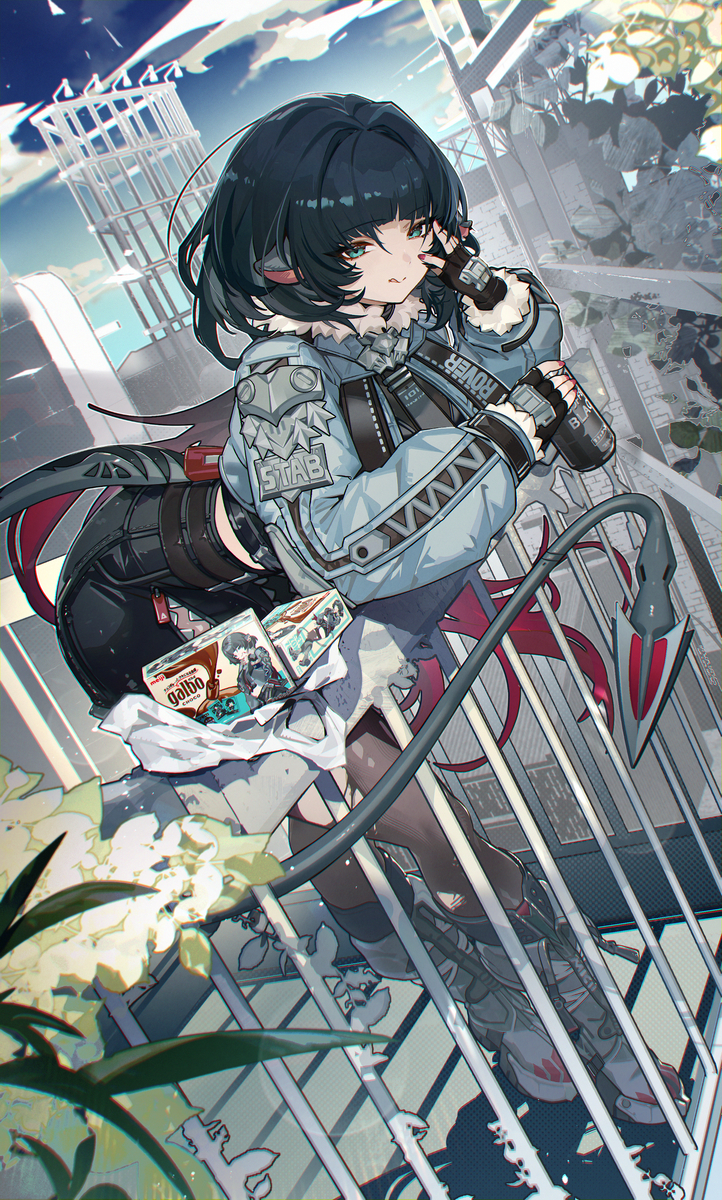 This is a pixiv picture whose title is 一緒に、チョコレートでもどう?店長ちゃん.