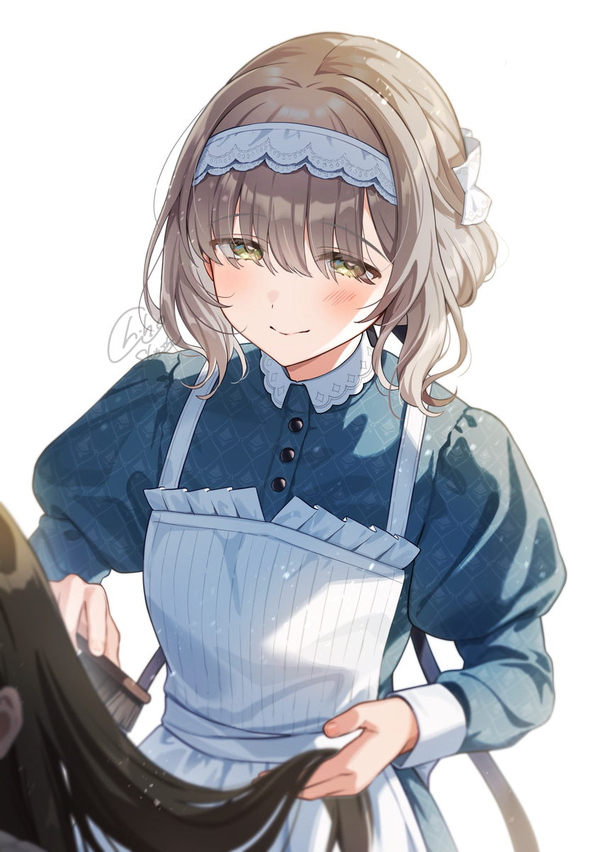 This is a pixiv picture whose title is 倉本家のメイドさん.