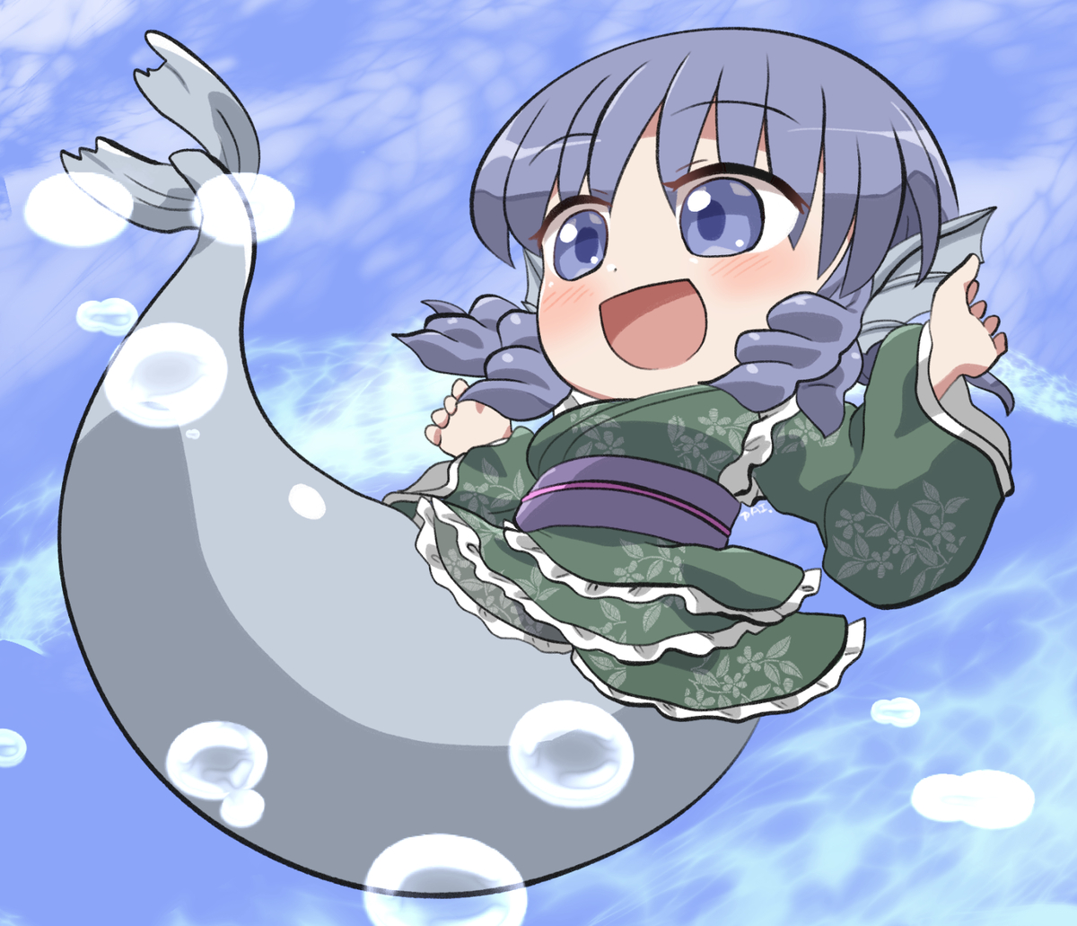 This is a pixiv picture whose title is わかさぎ姫.