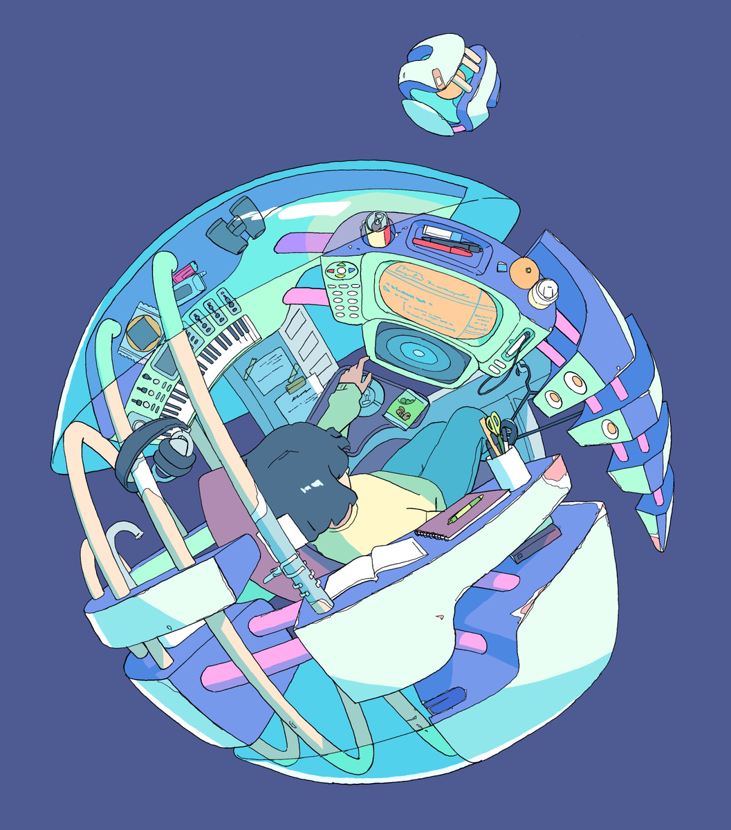 This is a pixiv picture whose title is 球.