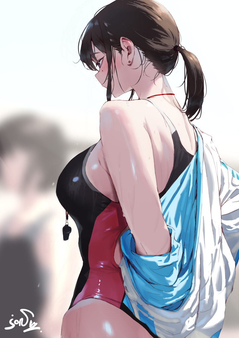 This is a pixiv picture whose title is 先生の厚み.