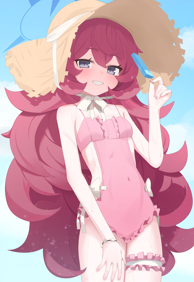 This is a pixiv picture whose title is 水着イロハ.