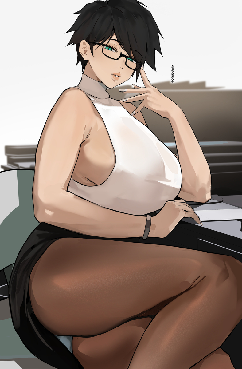 This is a pixiv picture whose title is boss bayonetta.