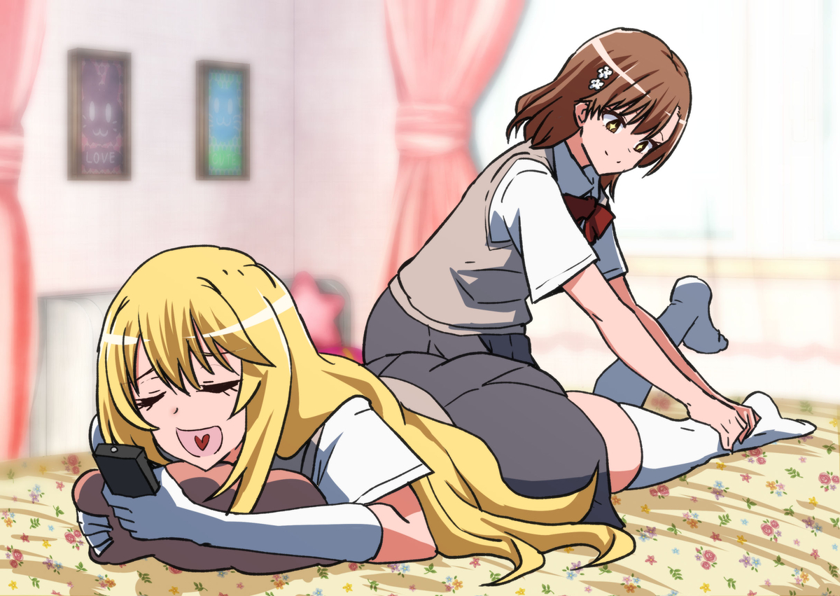 This is a pixiv picture whose title is 足を揉む御坂美琴と揉まれる食蜂.