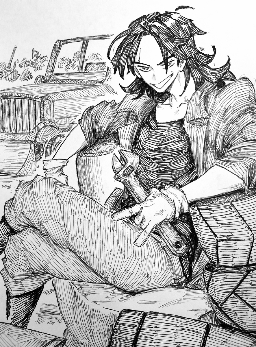 This is a pixiv picture whose title is 🔧.