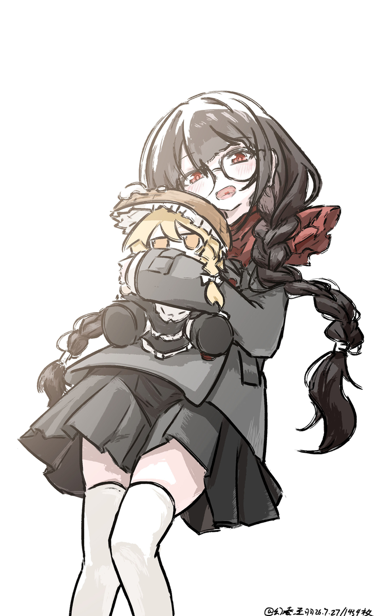 This is a pixiv picture whose title is 【落書】矢田寺成美 学.