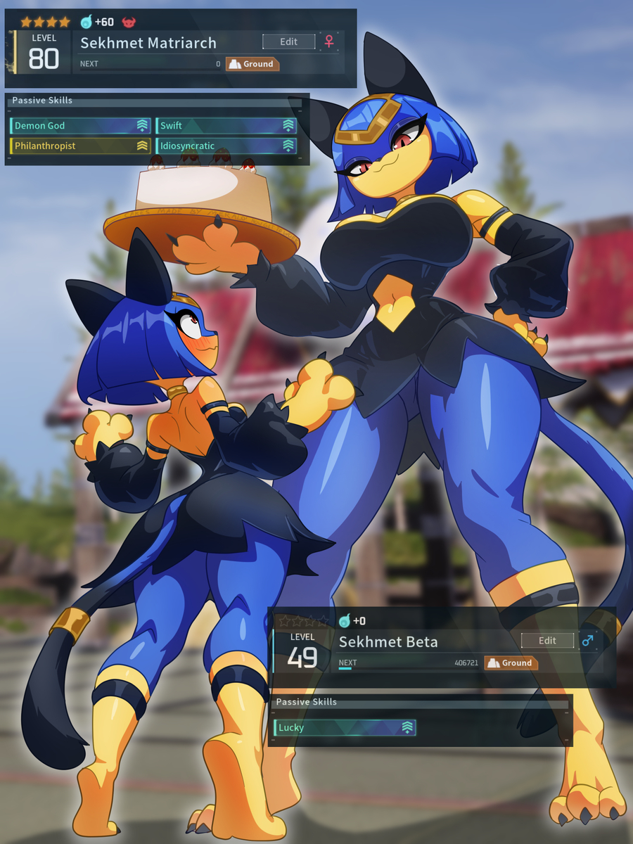 This is a pixiv picture whose title is Sekhmet Breeding Time.