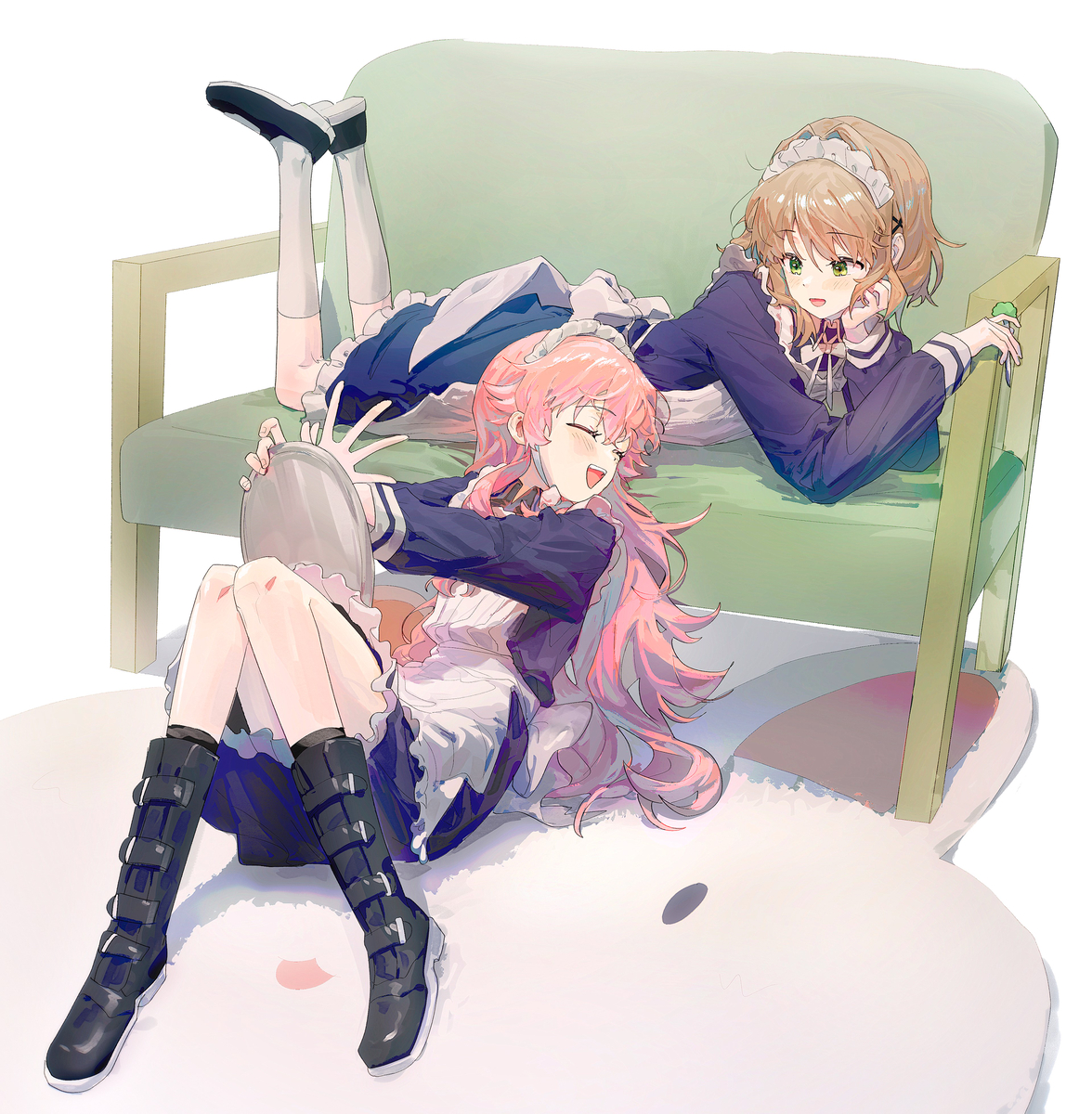 This is a pixiv picture whose title is メイド～.