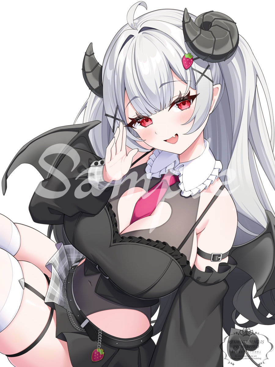 This is a pixiv picture whose title is 【お仕事】苺埜よより様活動用イラスト.