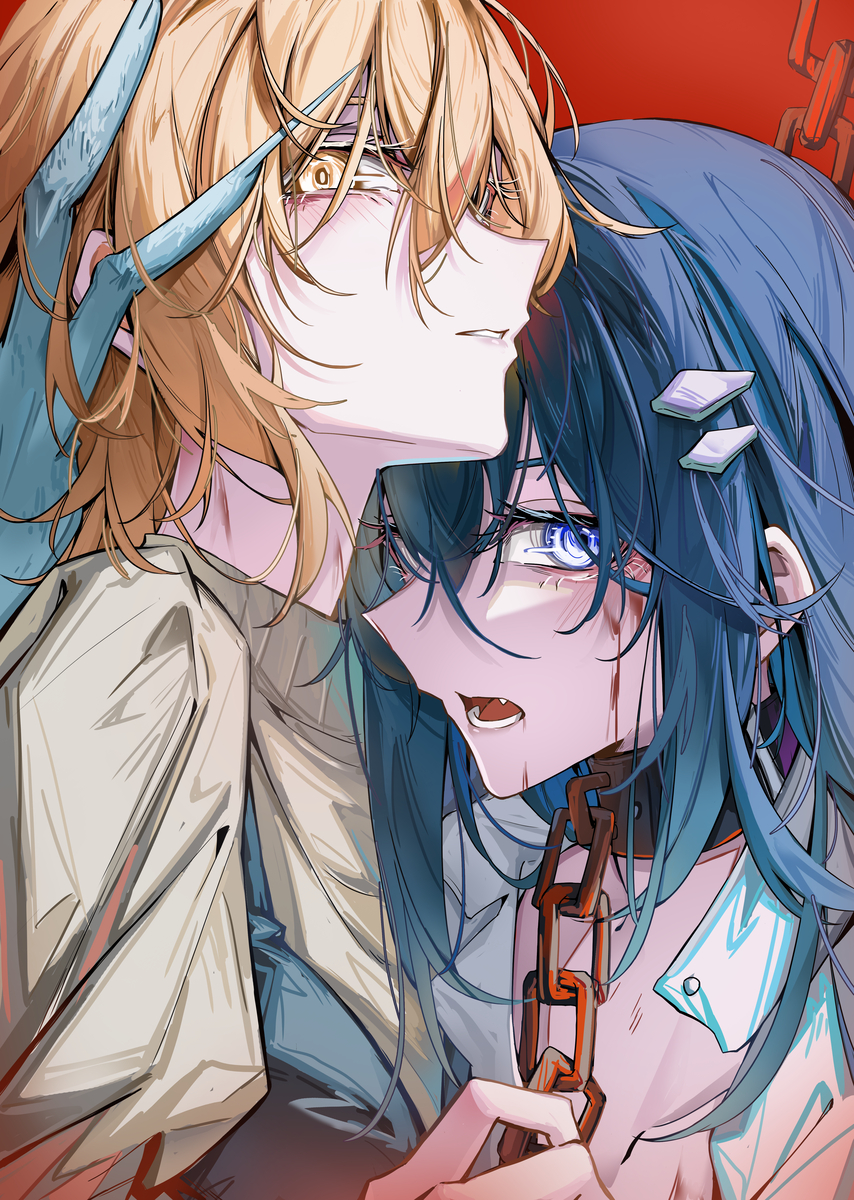 This is a pixiv picture whose title is 共生.