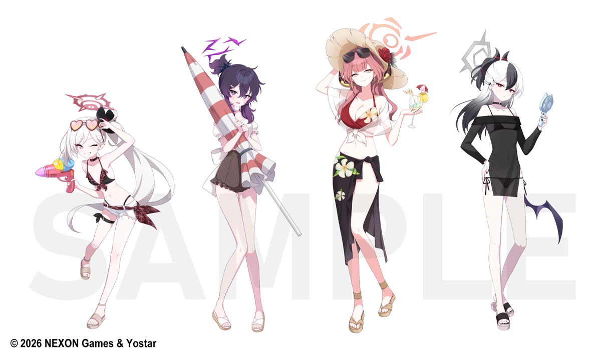 This is a pixiv picture whose title is 『ブルーアーカイブ』× TSUTAYA POPUP SHOP.