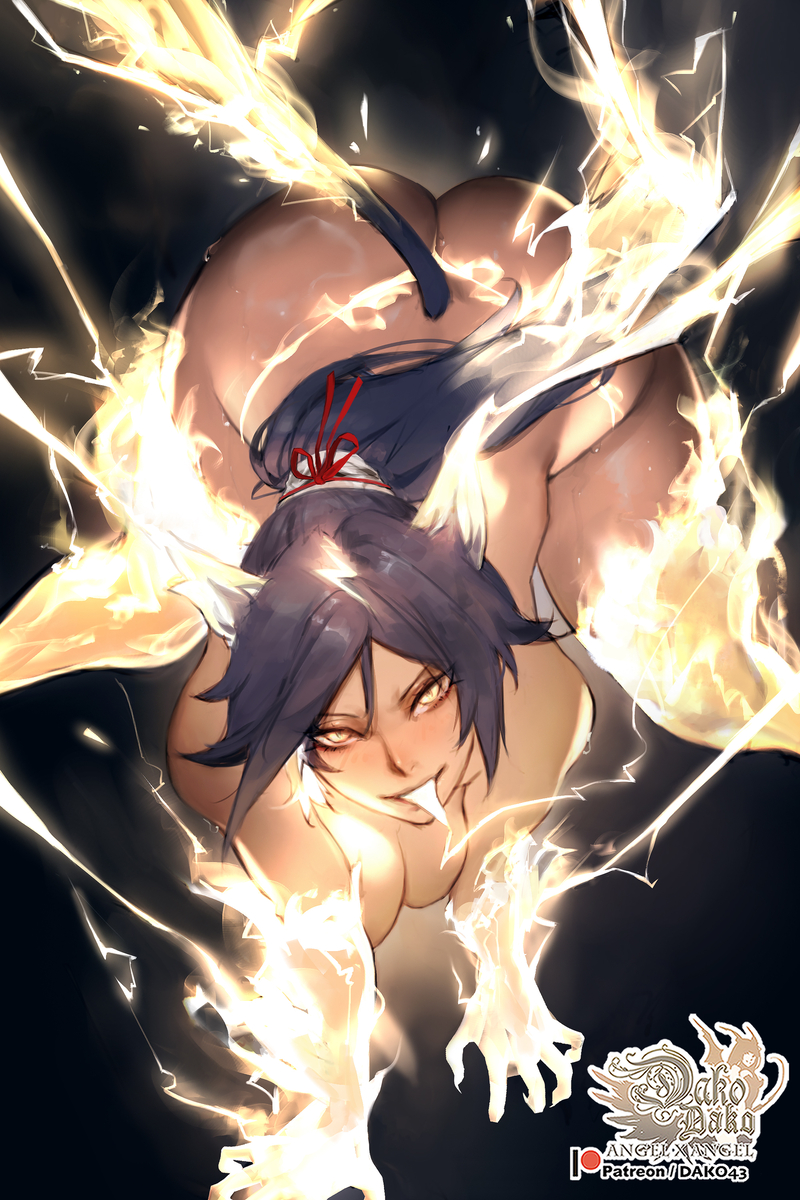 This is a pixiv picture whose title is Yoruichi Cat.