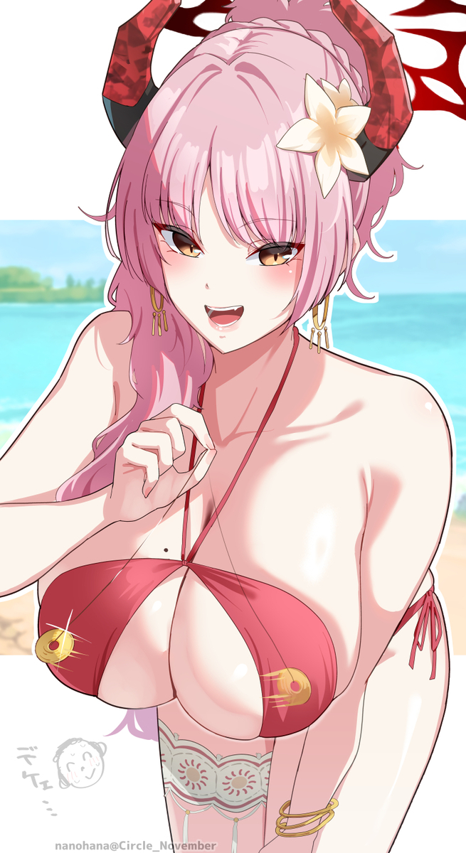 This is a pixiv picture whose title is 水着サツキ.