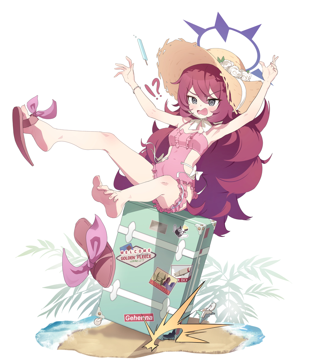 This is a pixiv picture whose title is 棗イロハ(水着).